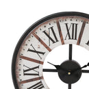 Vintage Chic Wooden Shabby Large Wall Clock Art Round Oversized Digital French Big Bedding Australia