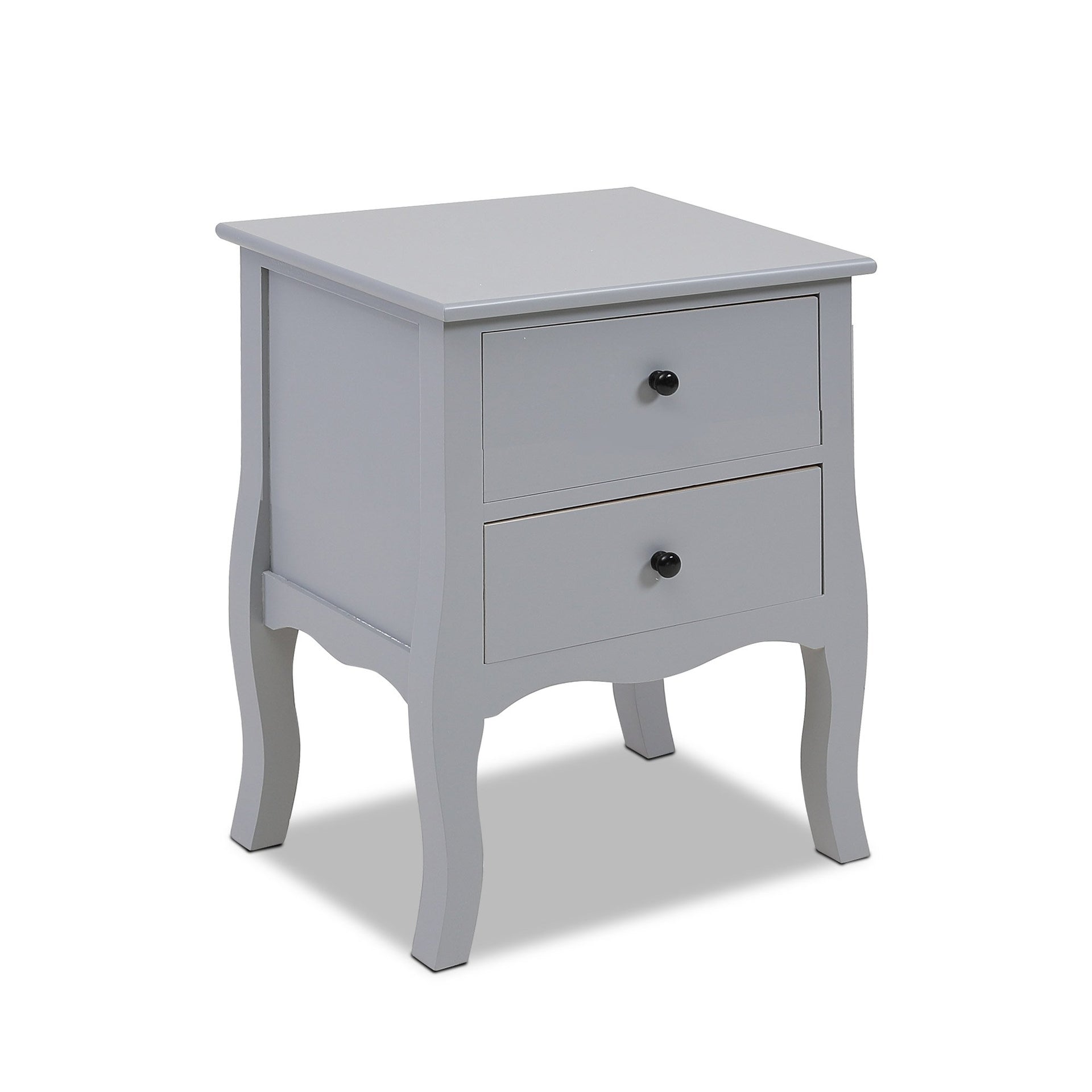 Bedside Tables Chest of 2 Drawer Storage Cabinet Bedroom Furniture Levede