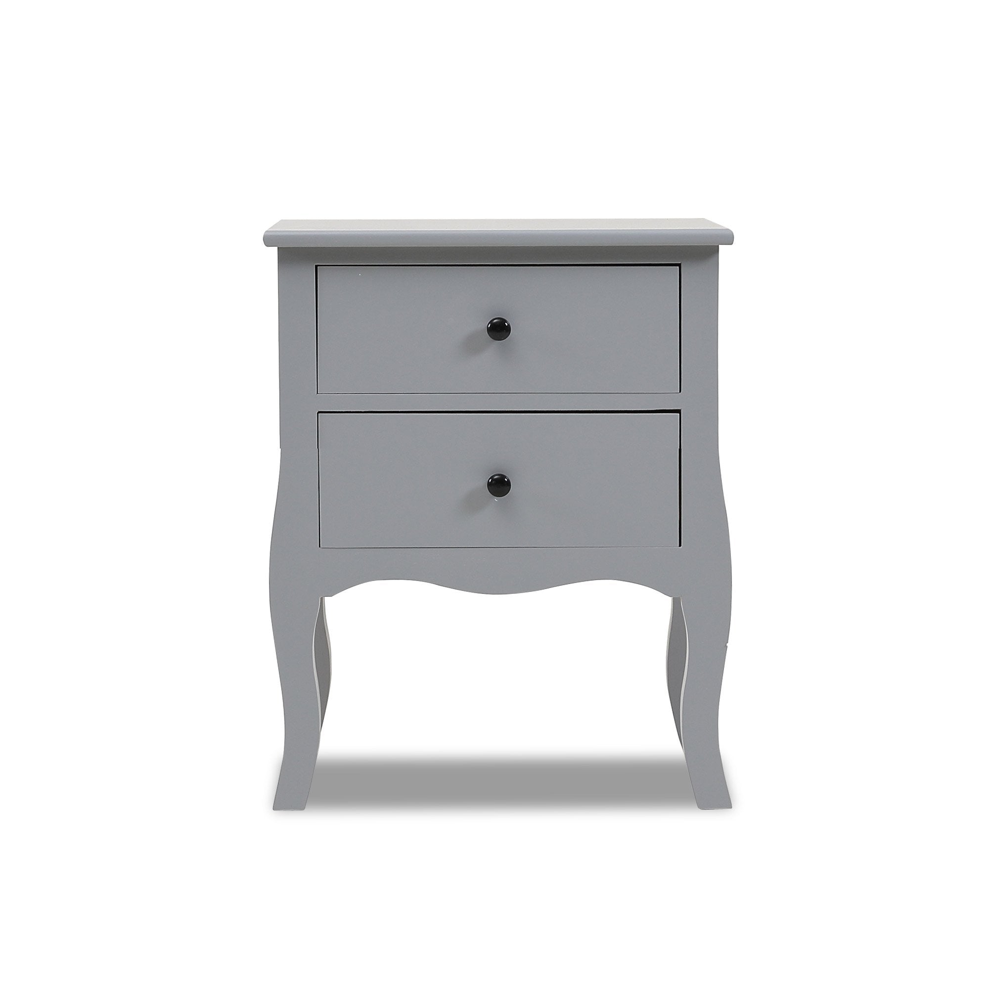 Bedside Tables Chest of 2 Drawer Storage Cabinet Bedroom Furniture Levede