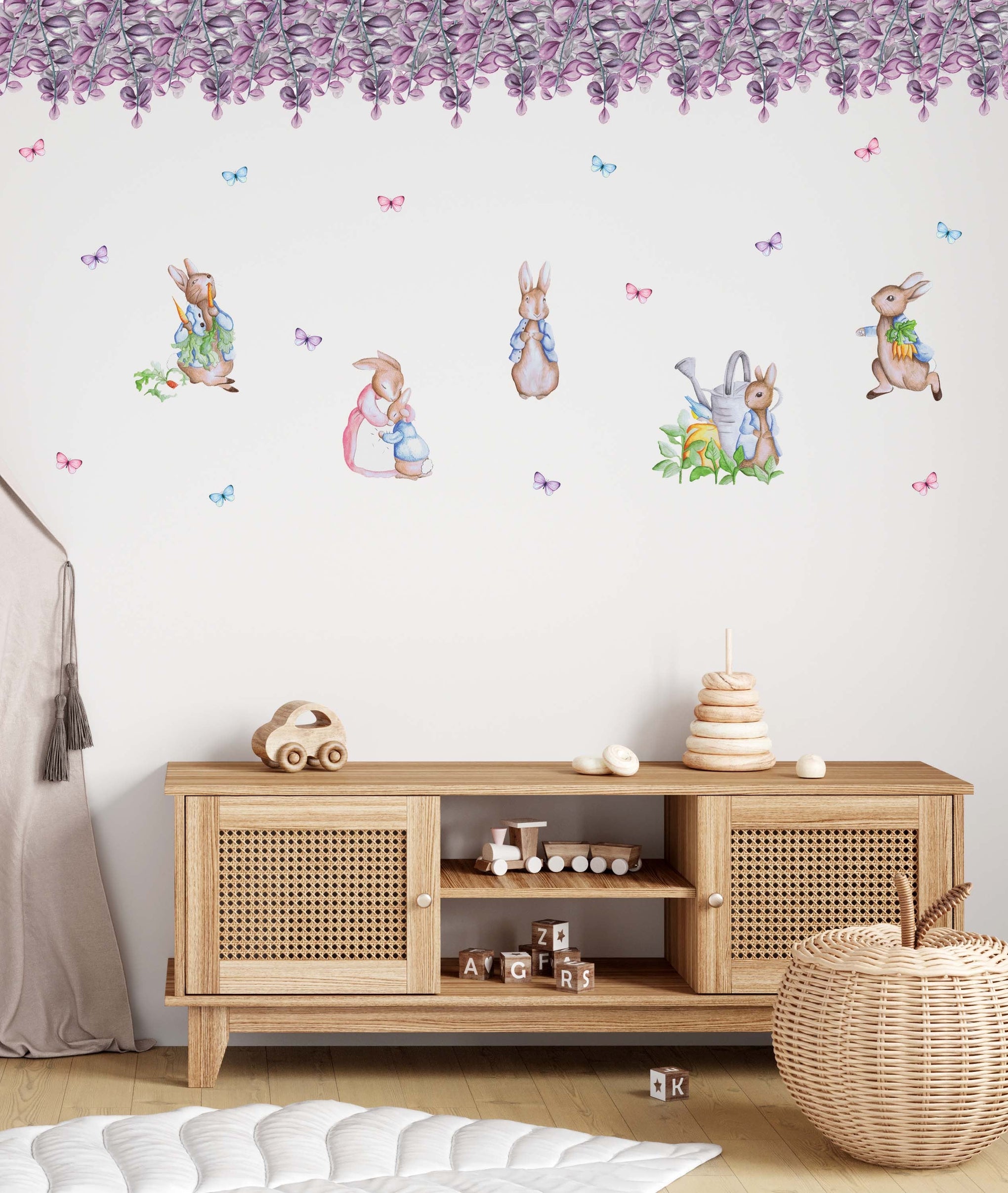 Peter Rabbit Wall Decals Polka Art Prints