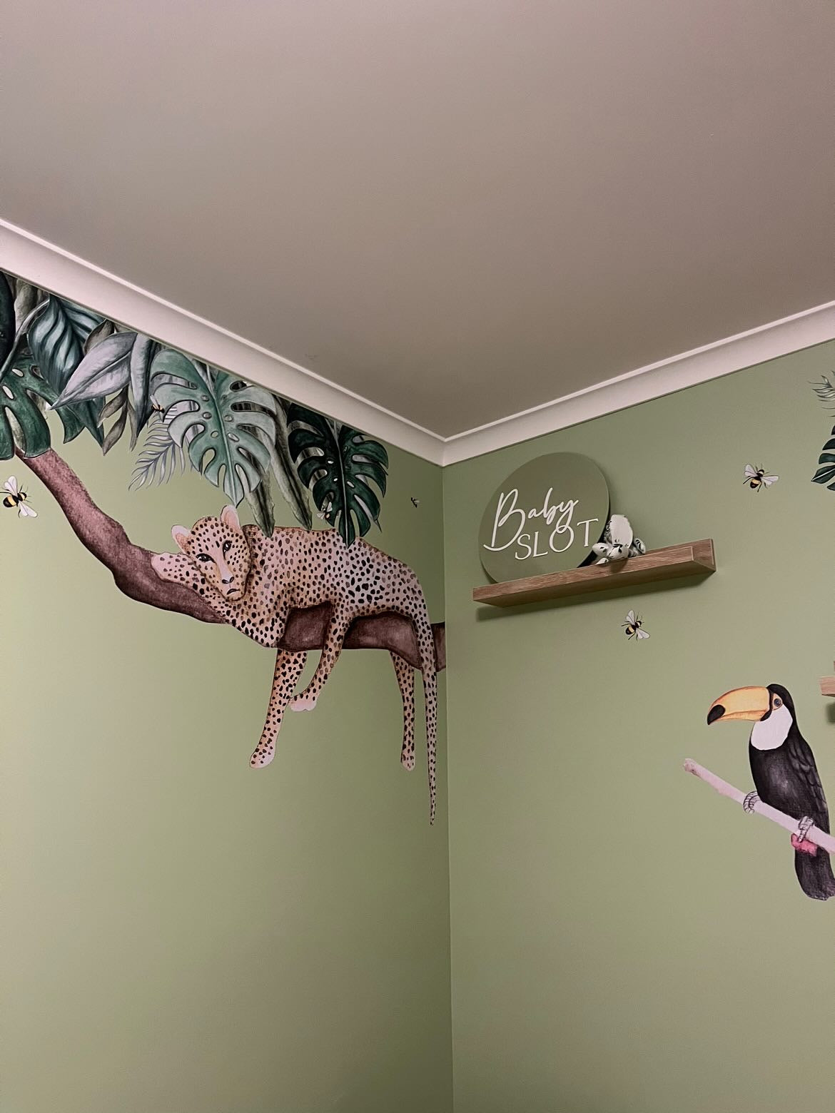 Sleepy Leopard Polka Art Prints