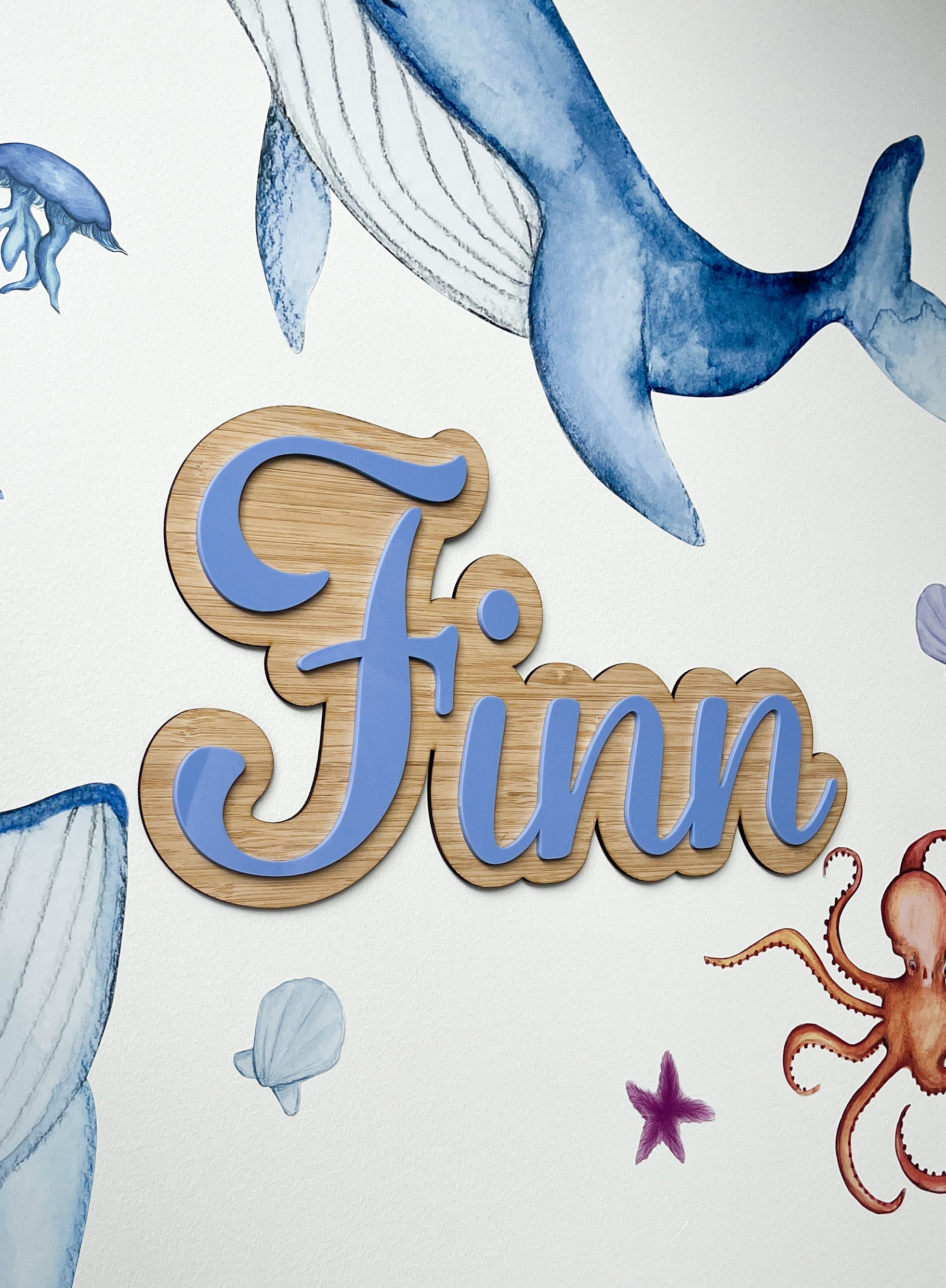 Dreamy Whales Polka Art Prints