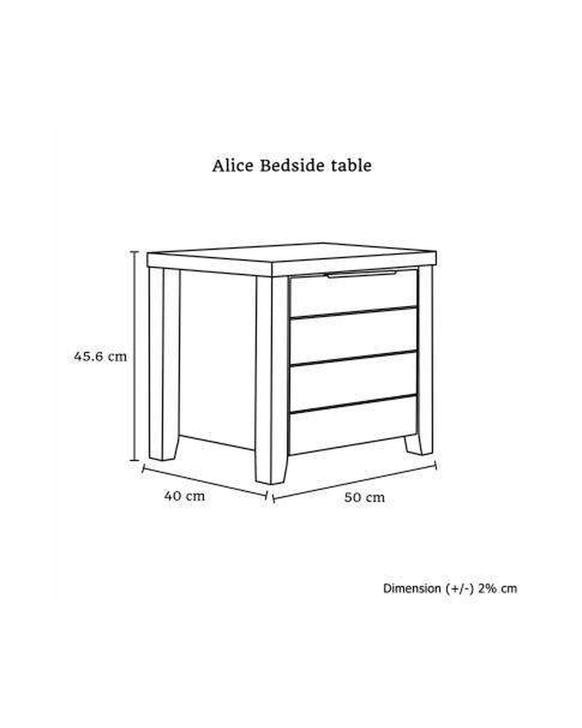 Alice 2 Drawer Night Stand (Bedside) Melbournians Furniture