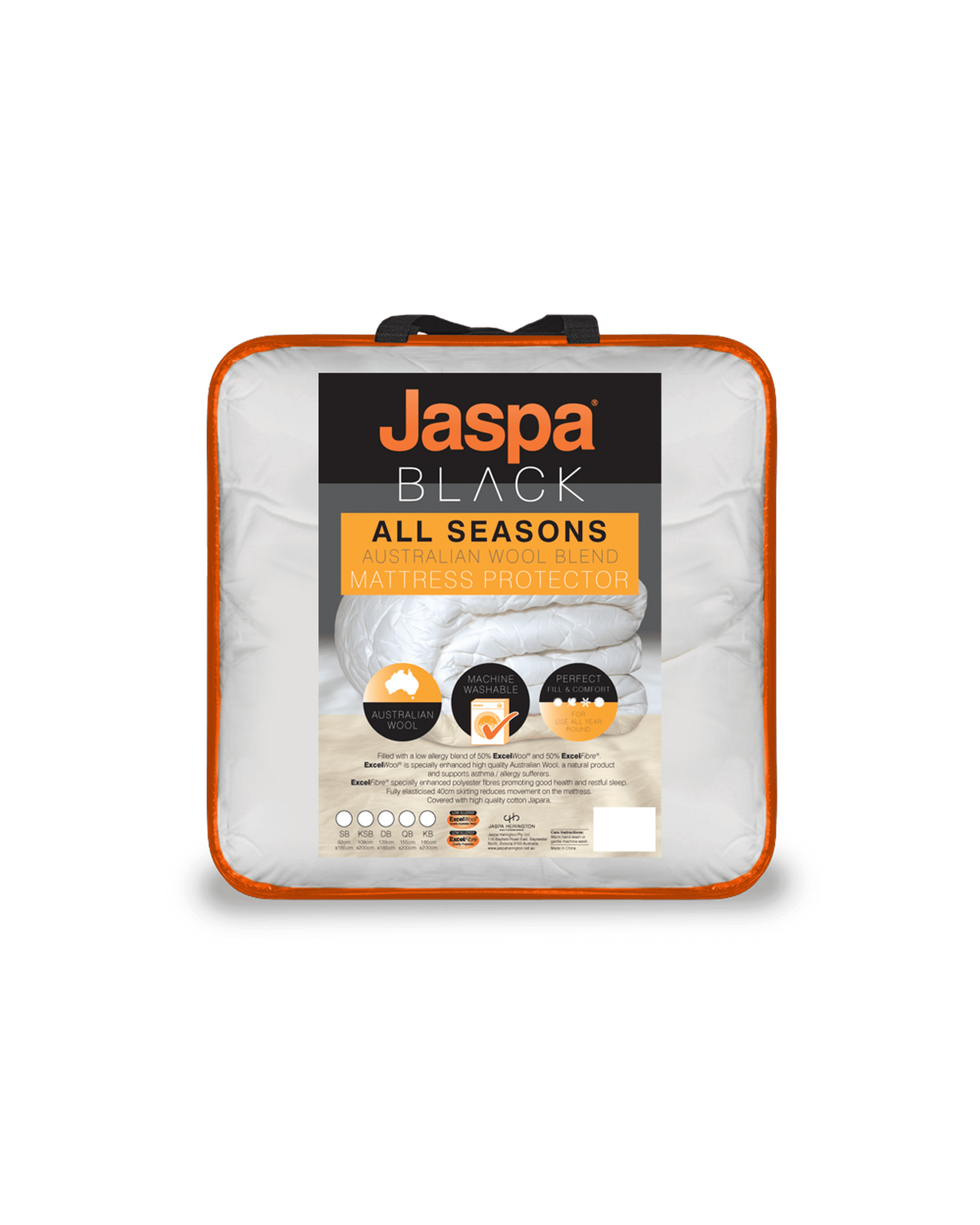 Jaspa Black Mattress Protector Jaspa Black All Seasons Mattress Protector