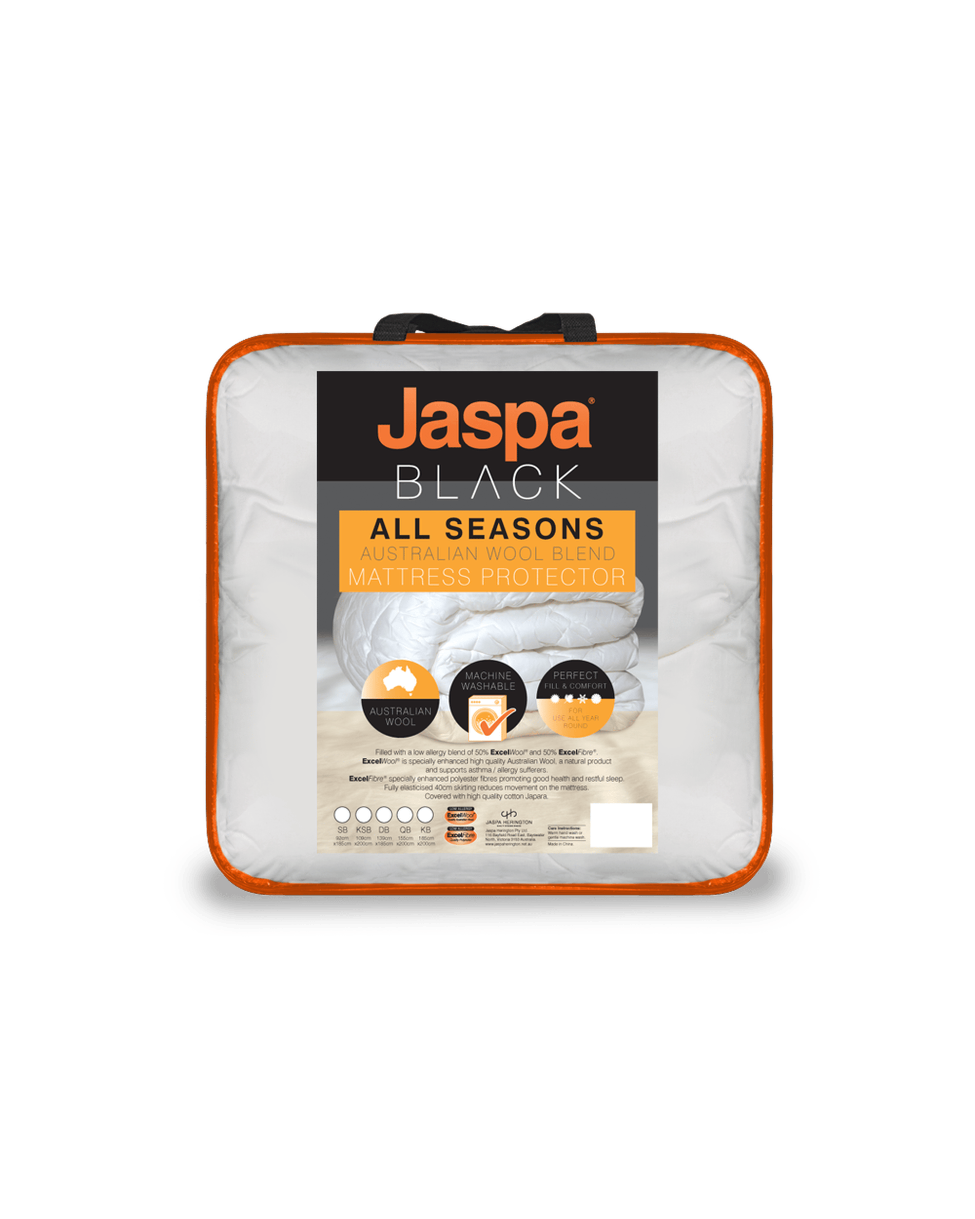 Jaspa Black Mattress Protector Jaspa Black All Seasons Mattress Protector
