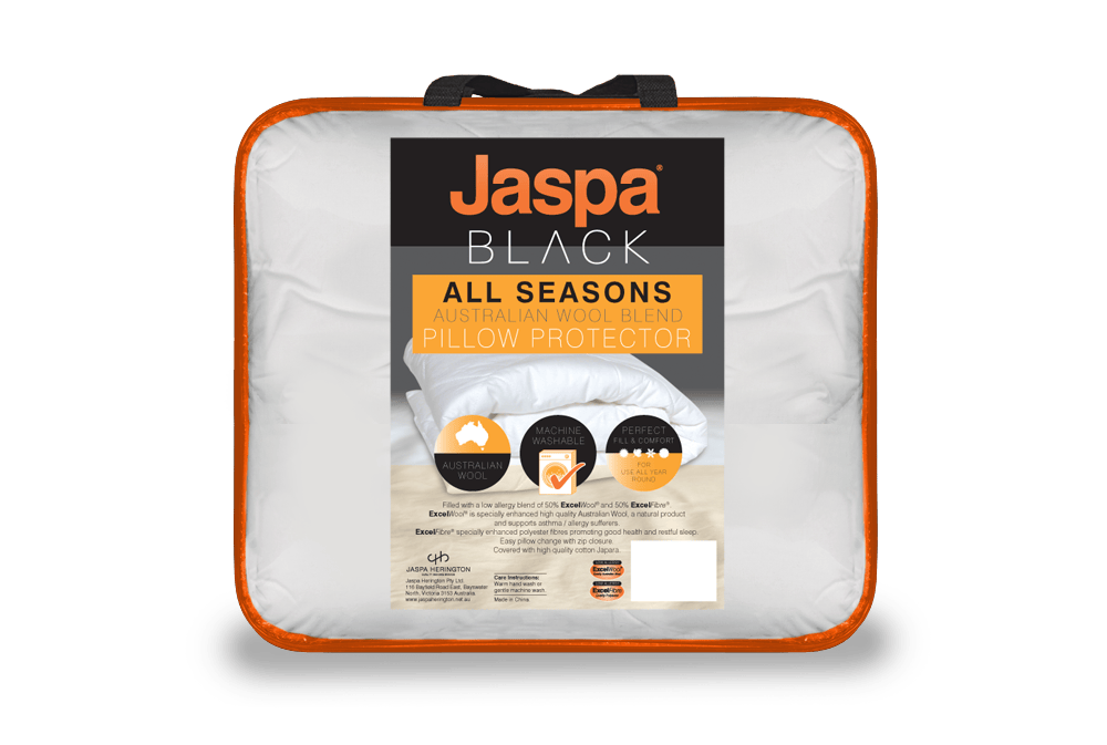 Jaspa Black Pillowcase Jaspa Black All Seasons Pillow Protector