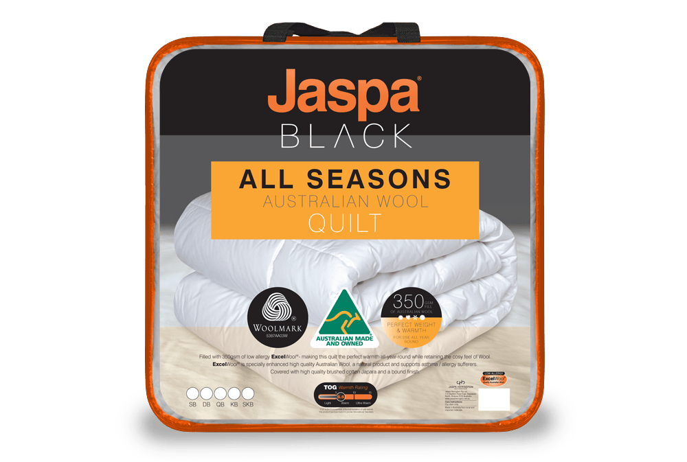 Jaspa Black Duvet/Quilt Jaspa Black All Seasons Wool Quilt