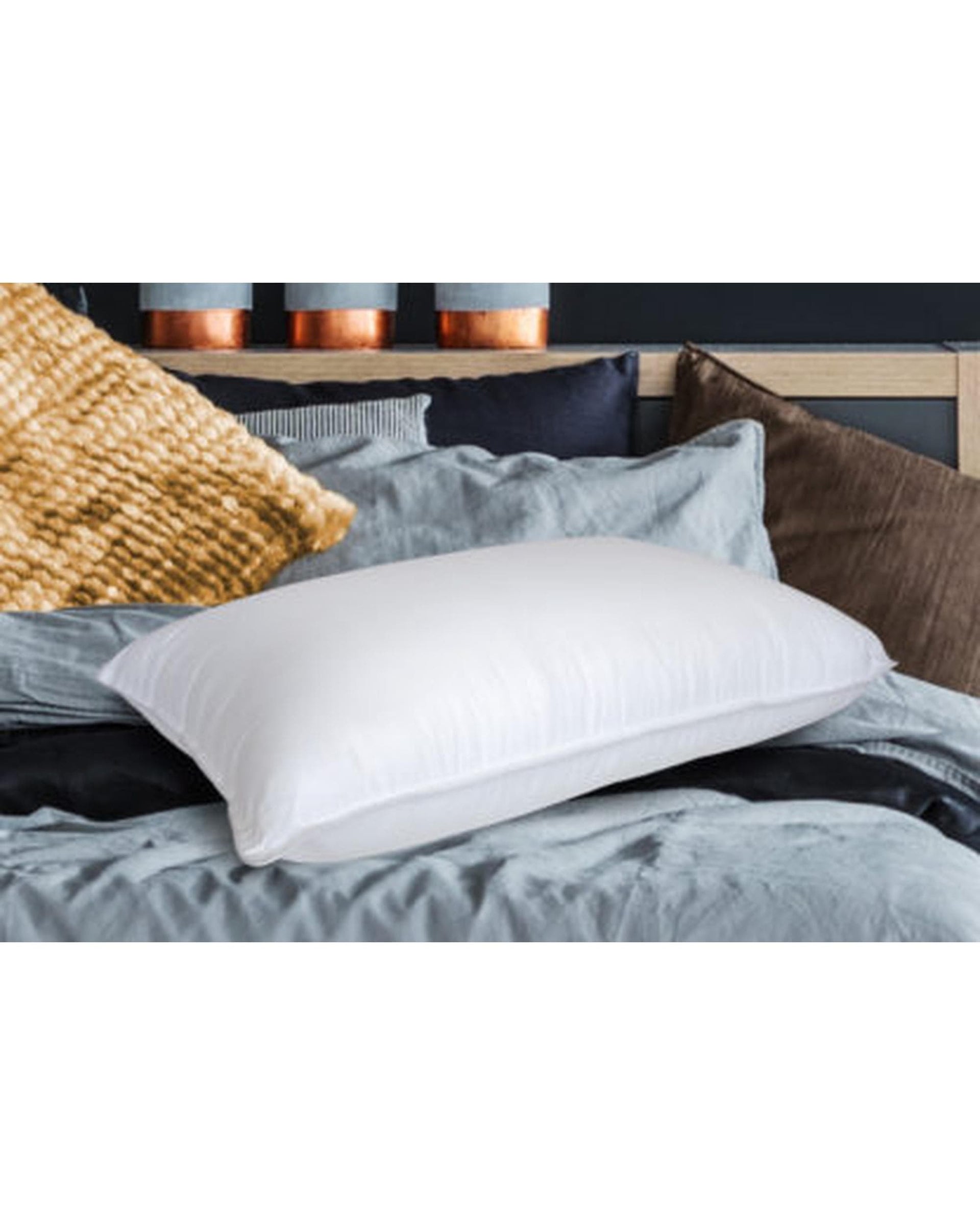 Jaspa Black Pillows/Cushions Jaspa Black High & Firm Pillow