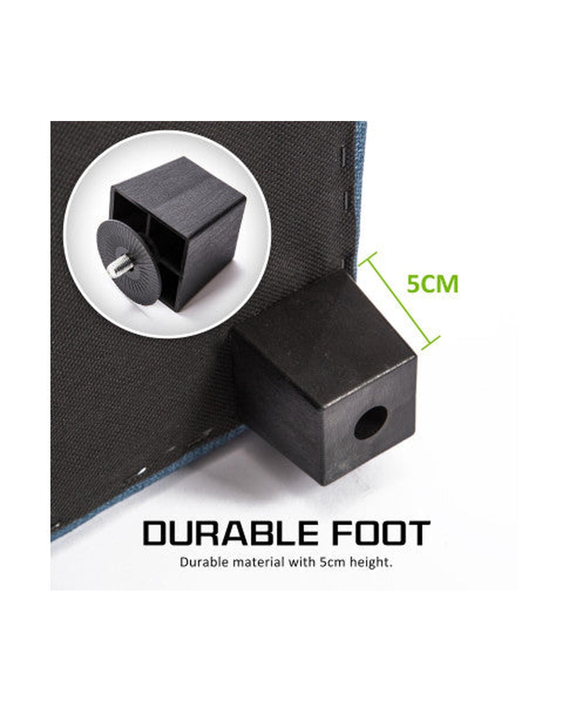 La Bella Ottoman La Bella Light Grey Blue Storage Ottoman Stool Fabric