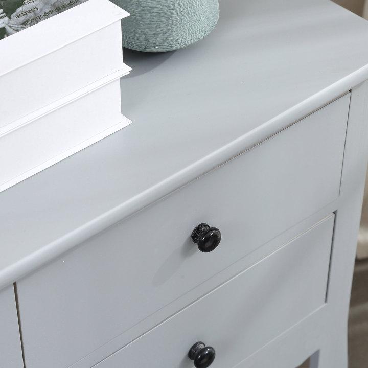 Bedside Tables Chest of 2 Drawer Storage Cabinet Bedroom Furniture Levede