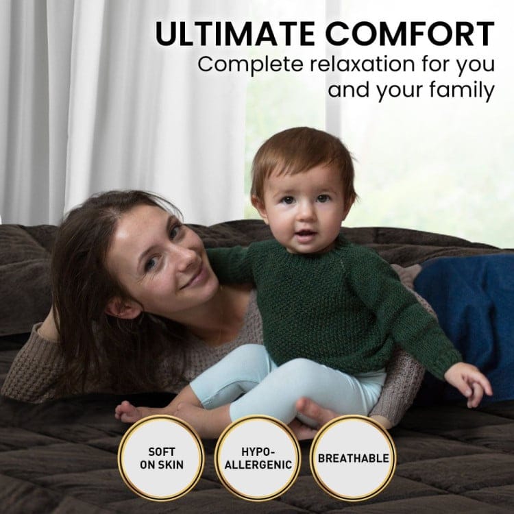 Laura Hill Comforter LAURA HILL 500GSM FAUX MINK QUILT COMFORTER DOONA