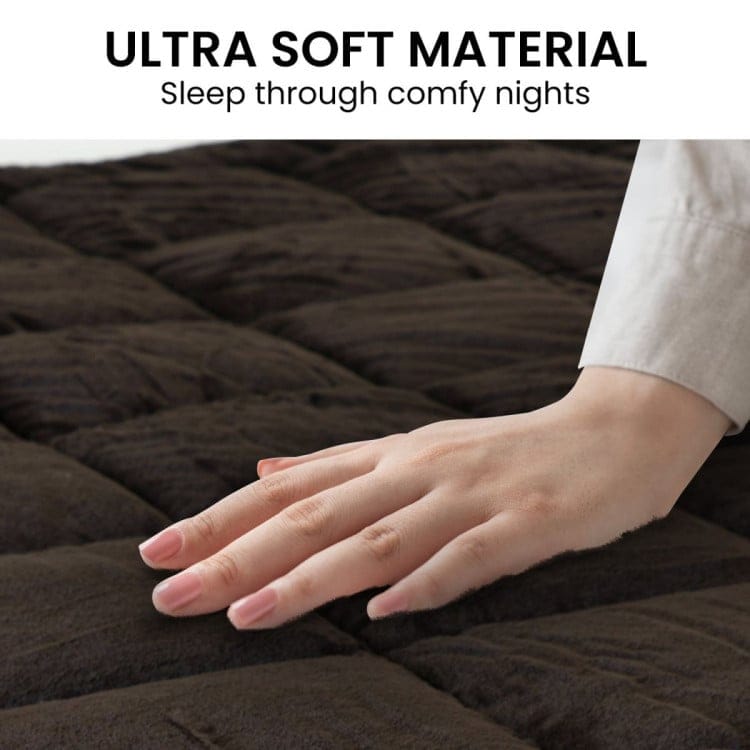 Laura Hill Comforter LAURA HILL 600GSM FAUX MINK QUILT COMFORTER DOONA