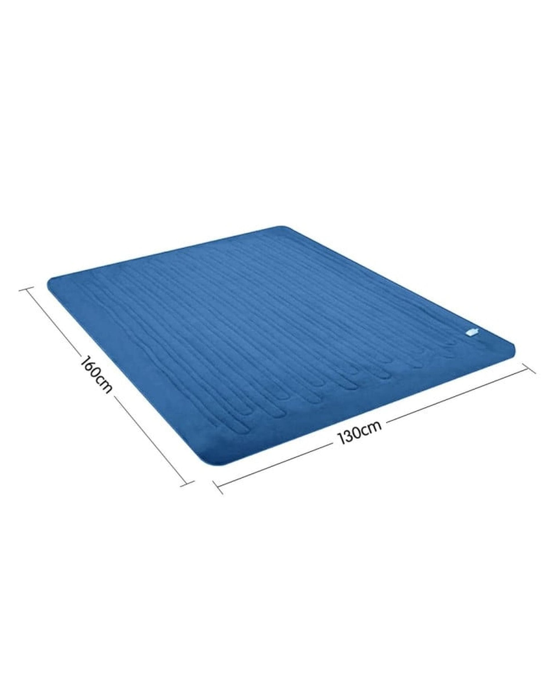 Laura Hill Electric Blanket LAURA HILL HEATED ELECTRIC BLANKET CORAL WARM FLEECE WINTER BLUE