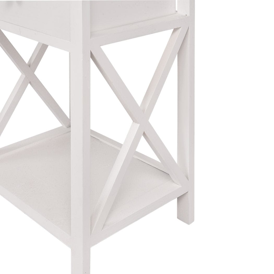 Levede Bedside Table 2x Bedside Tables Drawers Side Table Storage Cabinet Nightstand Bedroom