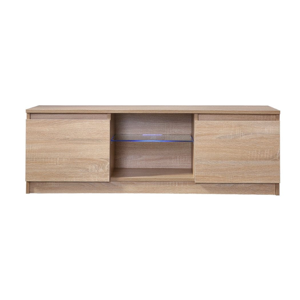 Levede TV Unit 2x  TV Cabinet Entertainment Stand Units LED Line Shelf Storage Furniture