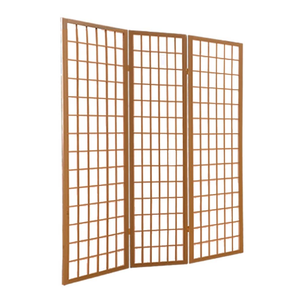 Levede Room Divider 3 Panel Free Standing Foldable  Room Divider Privacy Screen  Wood Frame
