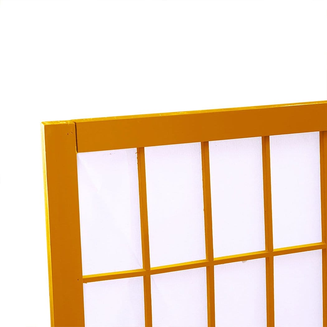 Levede Room Divider 4 Panel Free Standing Foldable  Room Divider Privacy Screen Wood Frame
