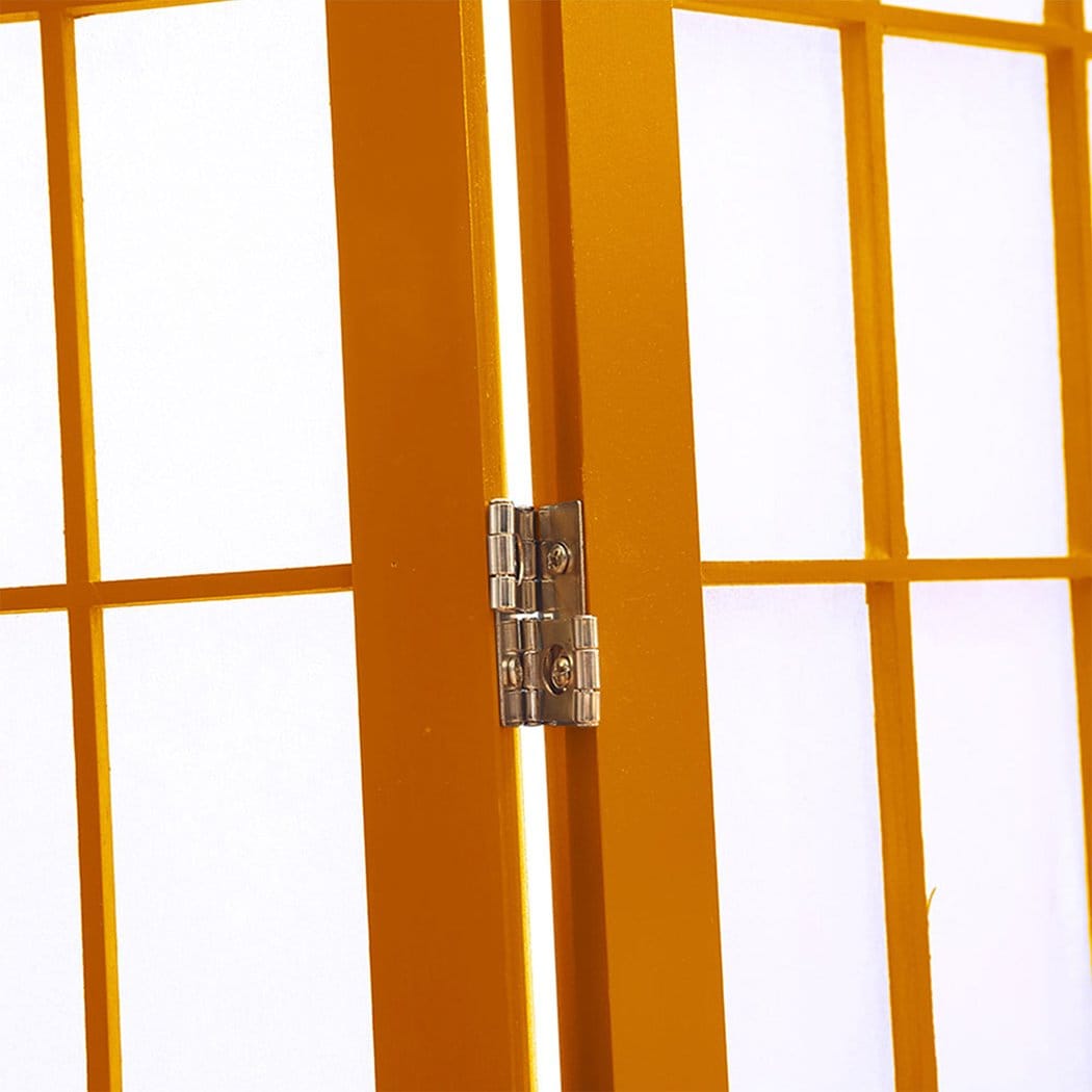Levede Room Divider 4 Panel Free Standing Foldable  Room Divider Privacy Screen Wood Frame