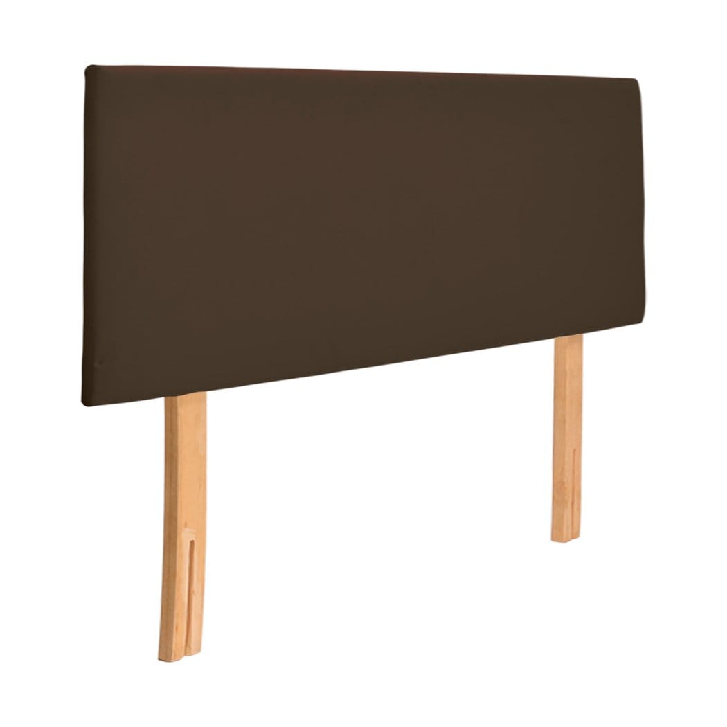 Levede Bedhead Bed Frame Bed head PU Leather With Wooden Leg King Size