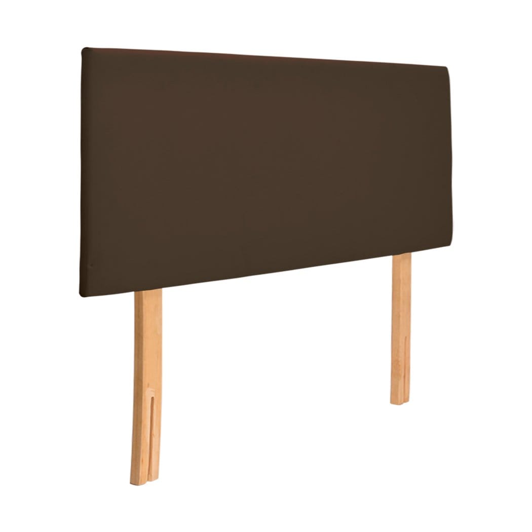 Levede Bedhead Bed Frame Bed head PU Leather With Wooden Leg Queen Size