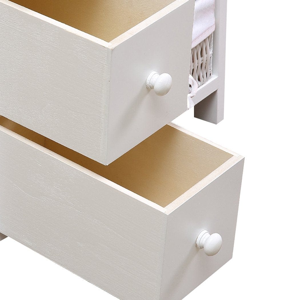 Levede Chest of Drawers Bedside Tables Chest of 5 Drawers Wood Storage Cabinet Bedroom Furniture