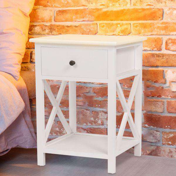 Levede Bedside Table BEDSIDE TABLES CHEST OF DRAWERS