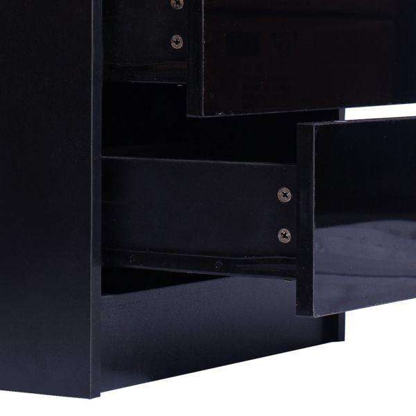 Levede Bedside Table BEDSIDE TABLES DRAWERS RGB LED SIDE TABLE HIGH GLOSS NIGHTSTAND CABINET