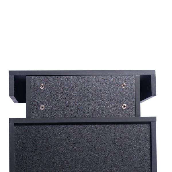 Levede Bedside Table BEDSIDE TABLES DRAWERS RGB LED SIDE TABLE HIGH GLOSS NIGHTSTAND CABINET