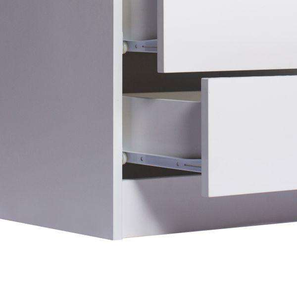 Levede Bedside Table BEDSIDE TABLES DRAWERS RGB LED STORAGE CABINET HIGH GLOSS NIGHTSTAND