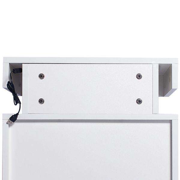 Levede Bedside Table BEDSIDE TABLES DRAWERS RGB LED STORAGE CABINET HIGH GLOSS NIGHTSTAND