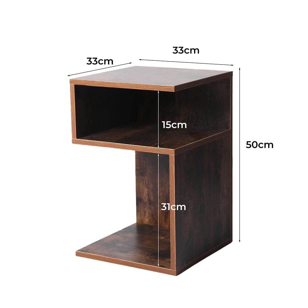 Levede Bedside Table Bedside Tables Drawers Side Table Wood Nightstand Storage Cabinet Bedroom