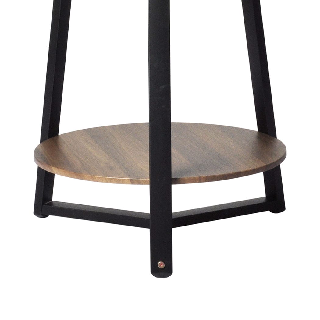 Levede Bedside Table Bedside Tables Nightstand Lamp Storage Steel Legs Industrial