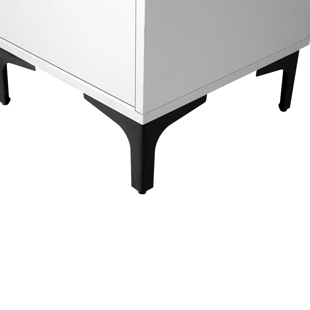 Levede Bedside Table Bedside Tables Side Table Bedroom Nightstand 2 Drawers Storage Cabinet