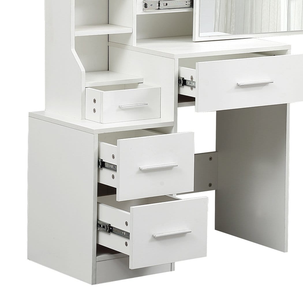 Levede Dressing Table Dressing Table Set Stool Mirrors Jewellery Cabinet Makeup Organizer