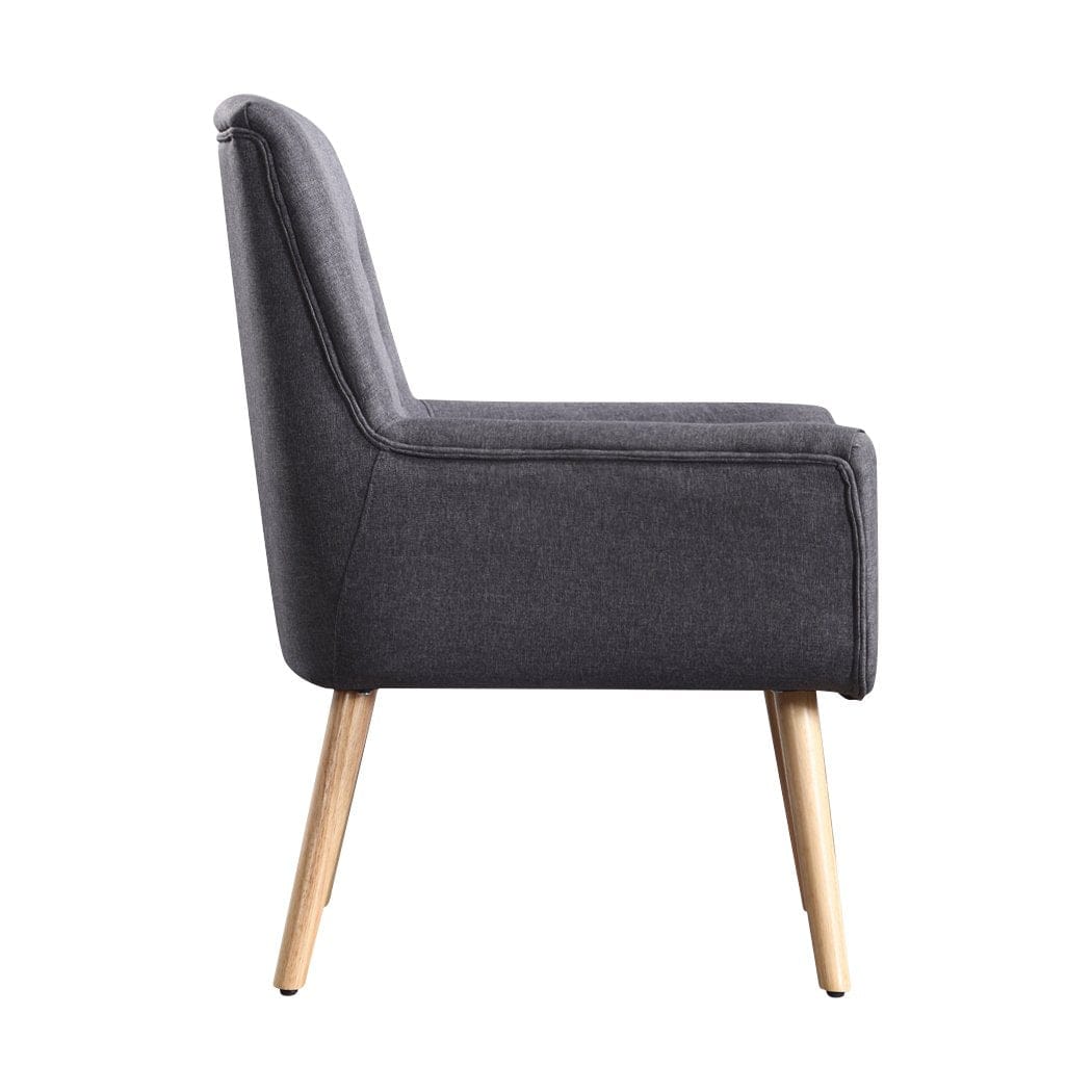 Levede Accent Chair Luxury Upholstered Armchair Single Accent Sofa Padded Fabric