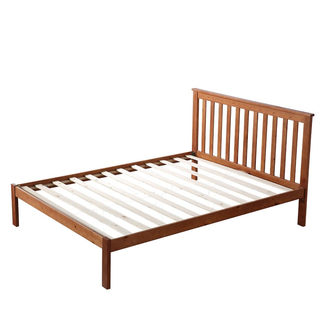 Levede Bedframe Premium Pine Wood Kids Children Bed Frame Mattress Platform Single Size