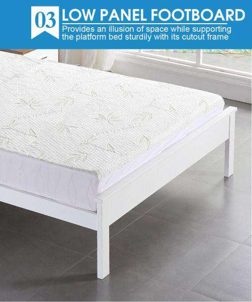 Levede Bedframe PREMIUM WHITE PINE WOOD BED FRAME