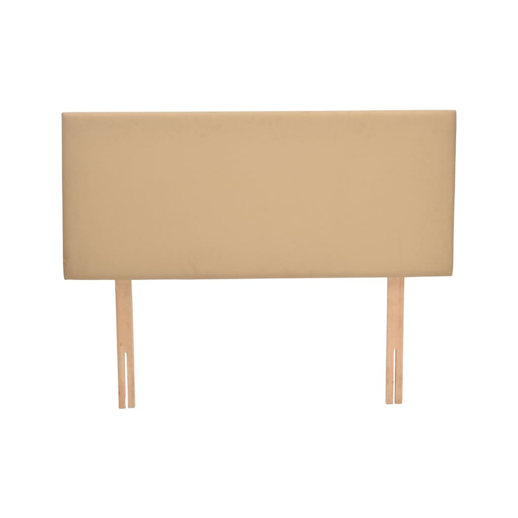 Levede Bedhead PU Leather Bed Headboard with Wooden Legs in Queen Size in Cream Colour