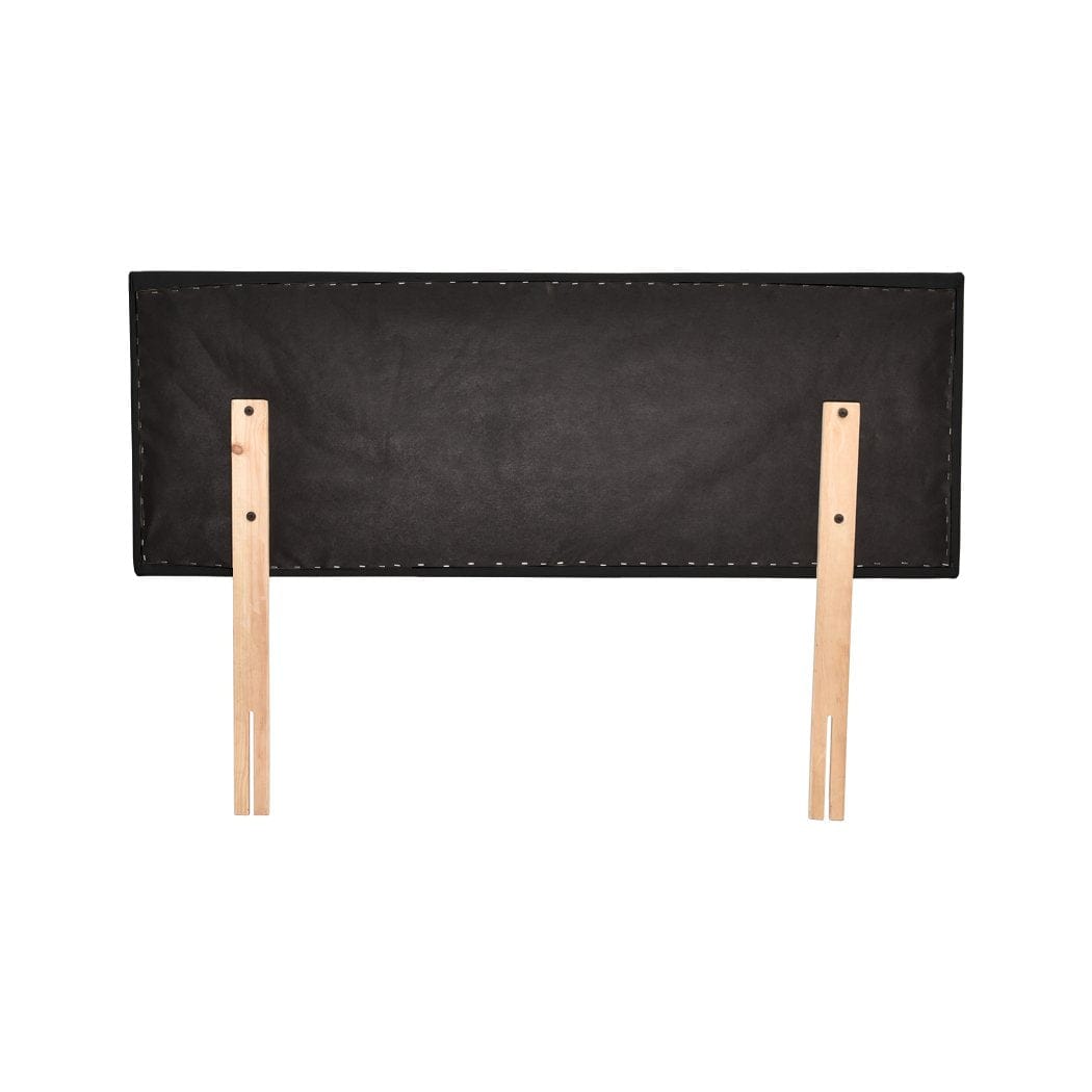 Levede Bedhead PU Leather Bed Headboard with Wooden Legs in Single Size in Black Colour
