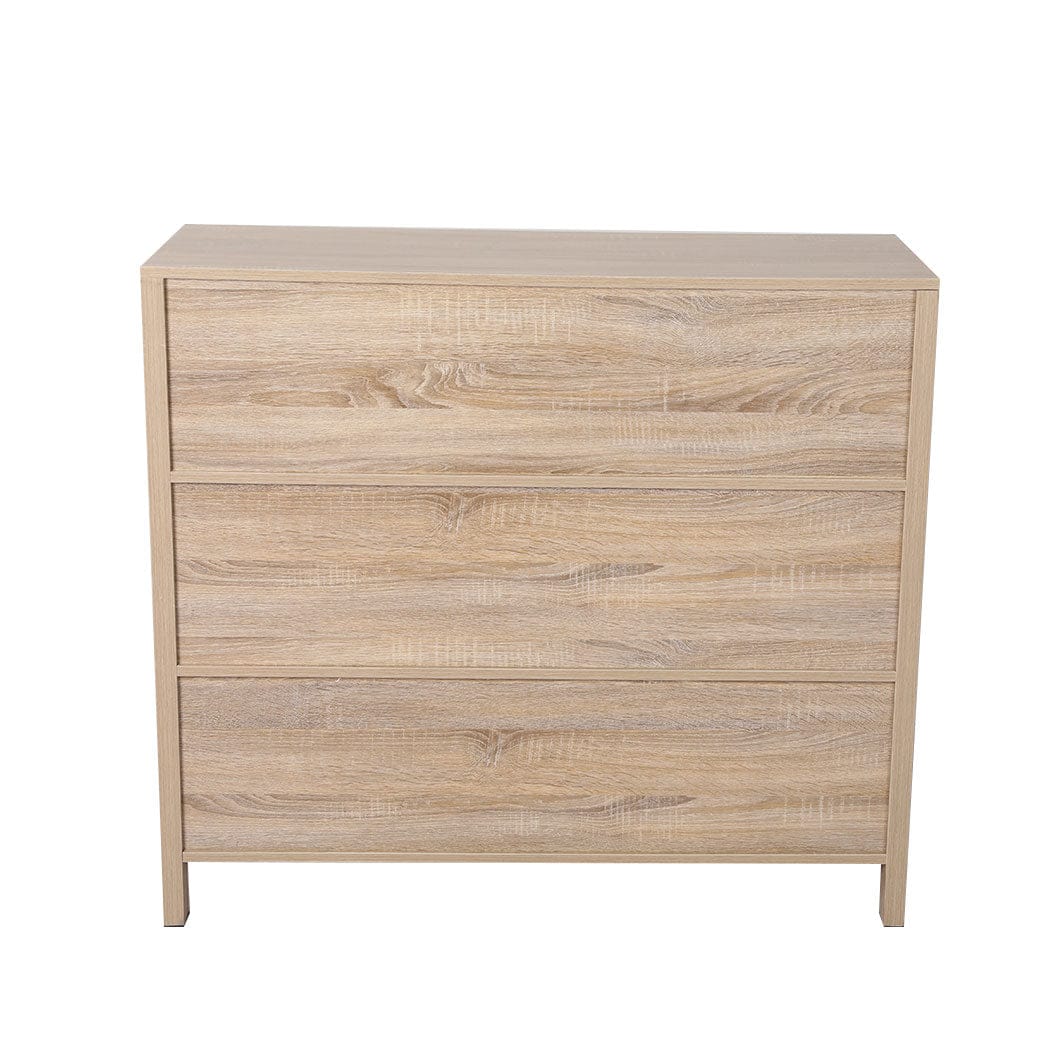 Levede Chest of Drawers Storage Cabinet Rattan Dresser Chest of Drawers Tallboy Wooden 4 Drawers