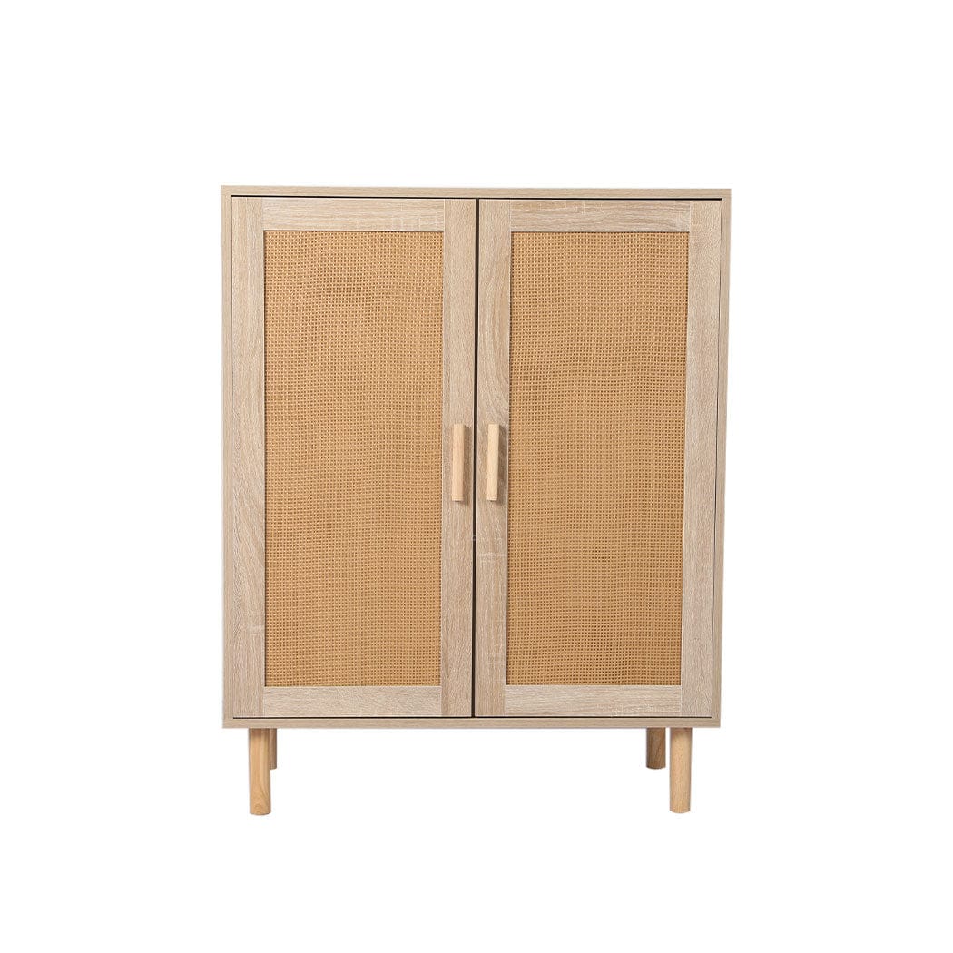 Levede Chest of Drawers Storage Cabinet Rattan Dresser Chest of Drawers Tallboy Wooden Cabinet