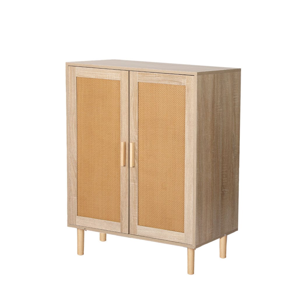 Levede Chest of Drawers Storage Cabinet Rattan Dresser Chest of Drawers Tallboy Wooden Cabinet