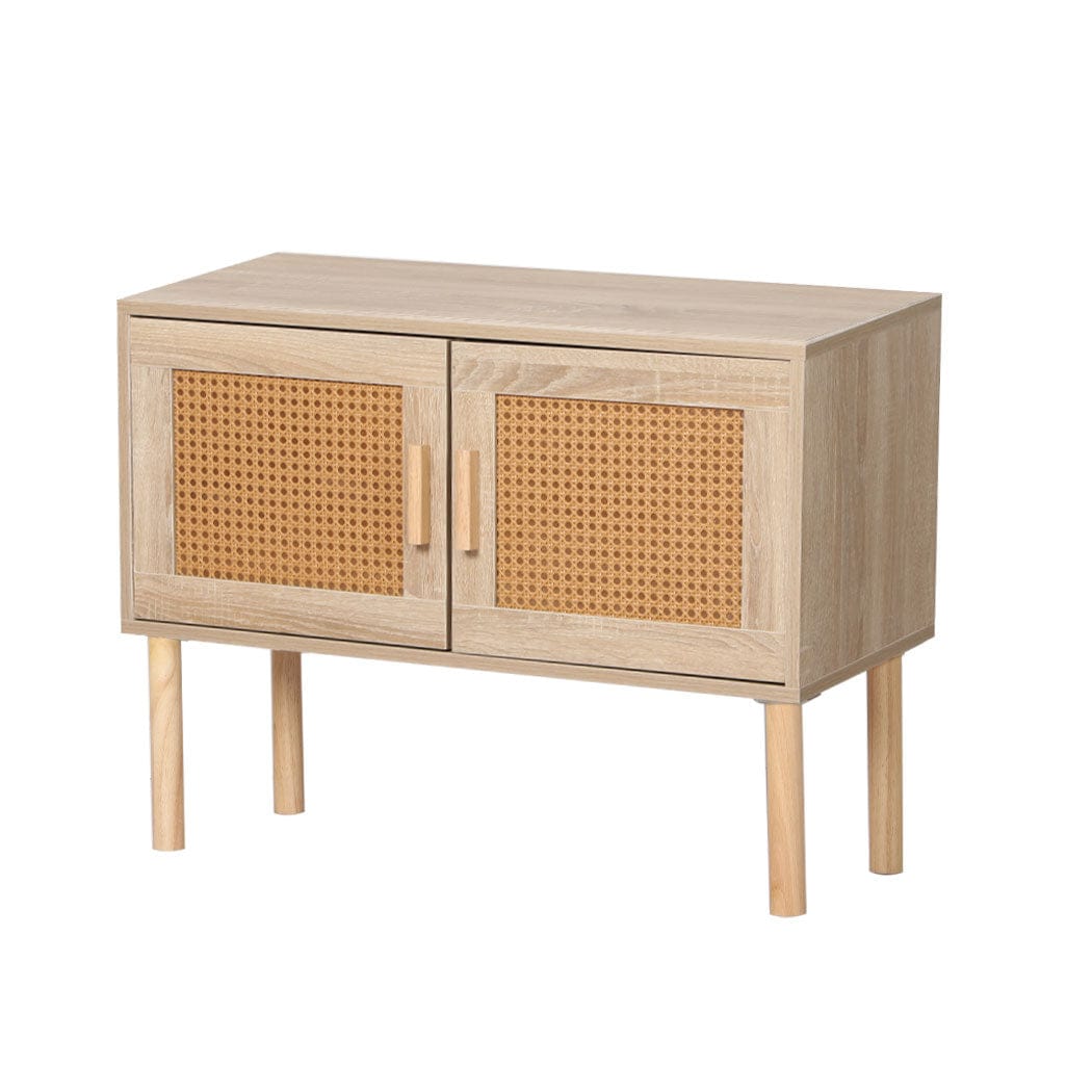 Levede Chest of Drawers Storage Cabinet Rattan Dresser Chest of Drawers Tallboy Wooden Cabinet