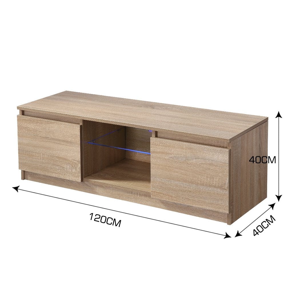 Levede TV Unit TV Cabinet Entertainment Stand LED Lowline Shelf Storage Unit Furniture