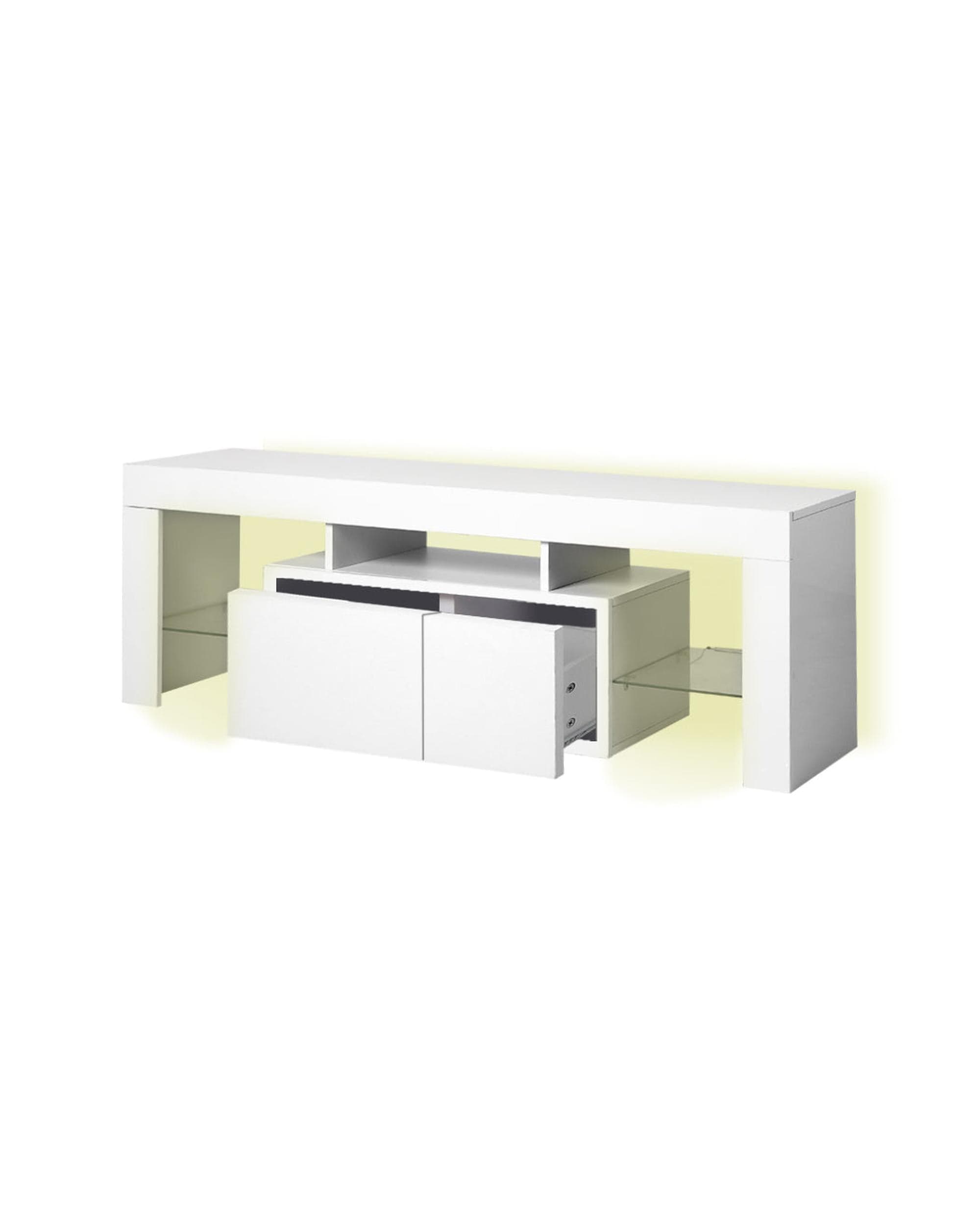 Levede TV Unit TV Cabinet Entertainment Unit Stand RGB LED Furniture Wooden Shelf 160cm