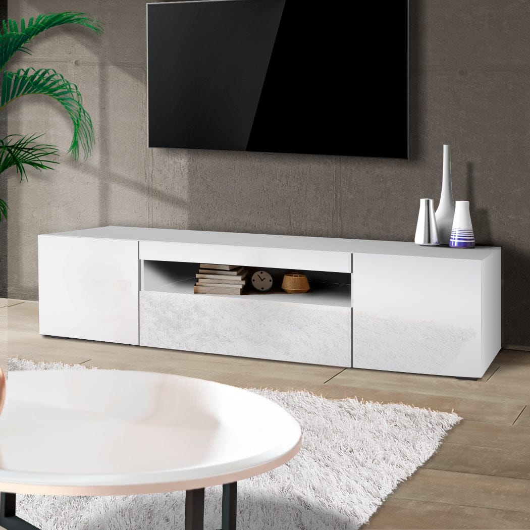 Levede TV Unit TV Cabinet Entertainment Unit Stand RGB LED Furniture Wooden Shelf 160cm