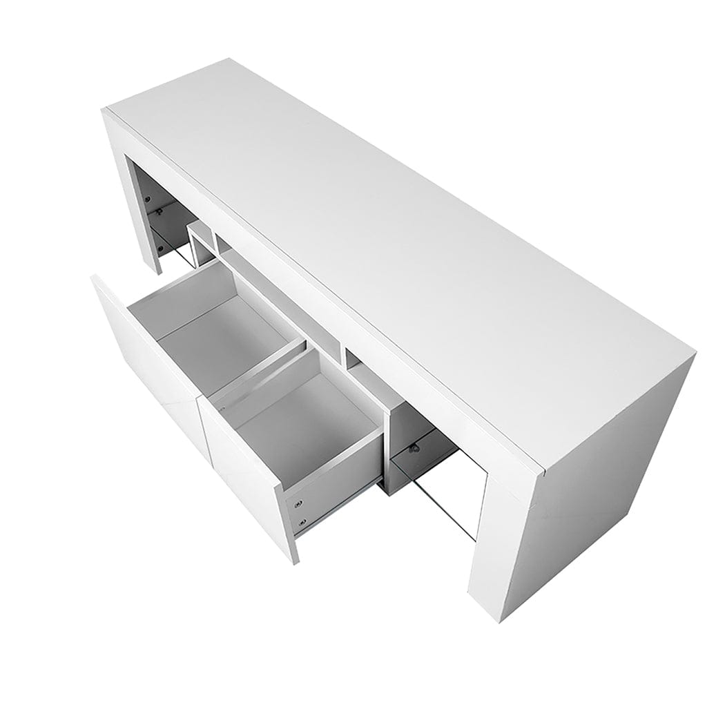 Levede TV Unit TV Cabinet Entertainment Unit Stand RGB LED Furniture Wooden Shelf 190cm