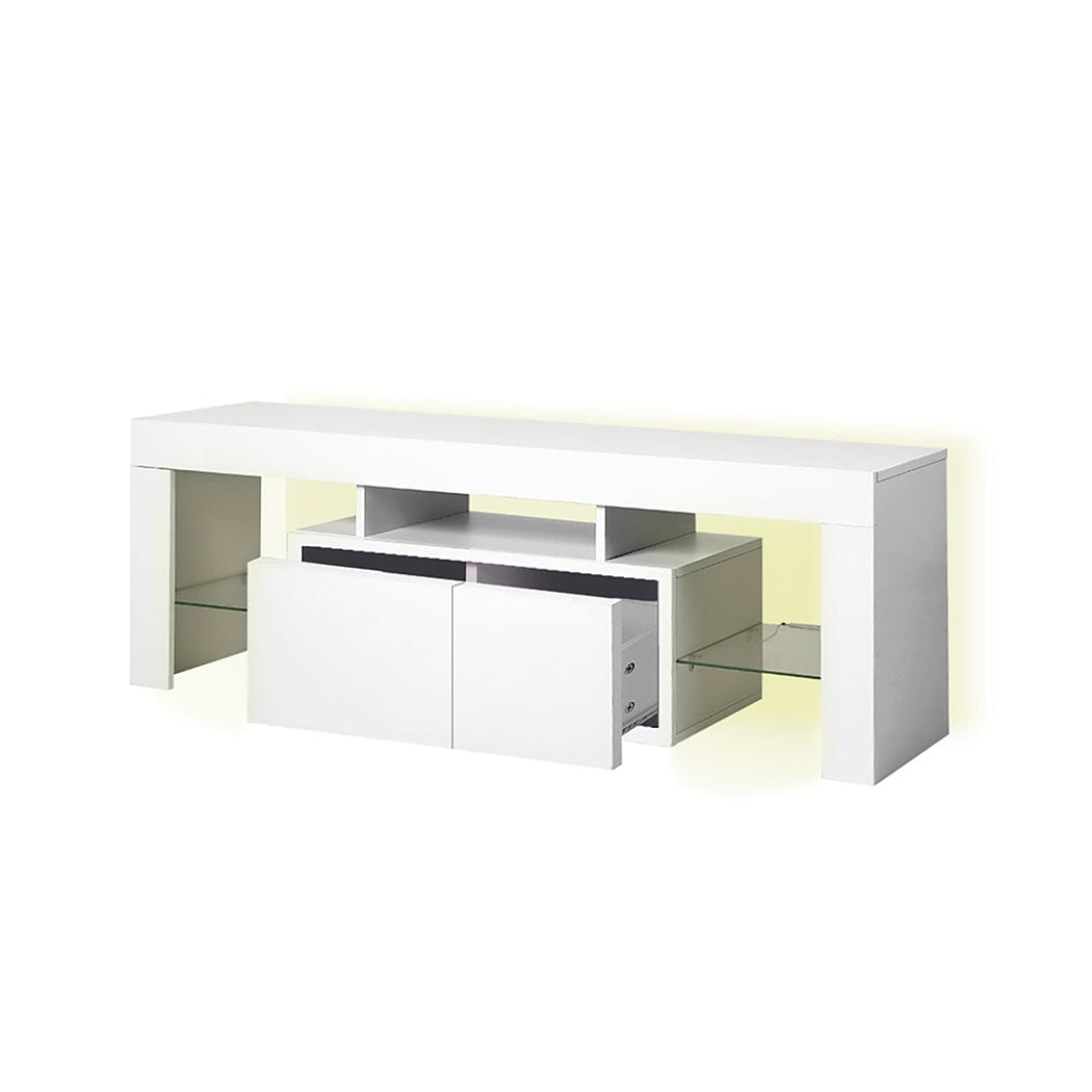 Levede TV Unit TV Cabinet Entertainment Unit Stand RGB LED Furniture Wooden Shelf 190cm