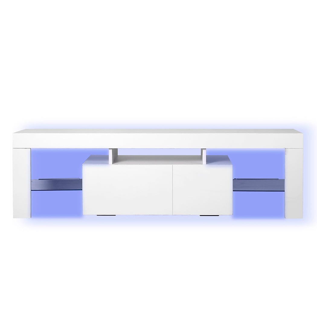 Levede TV Unit TV Cabinet Entertainment Unit Stand RGB LED Furniture Wooden Shelf 190cm