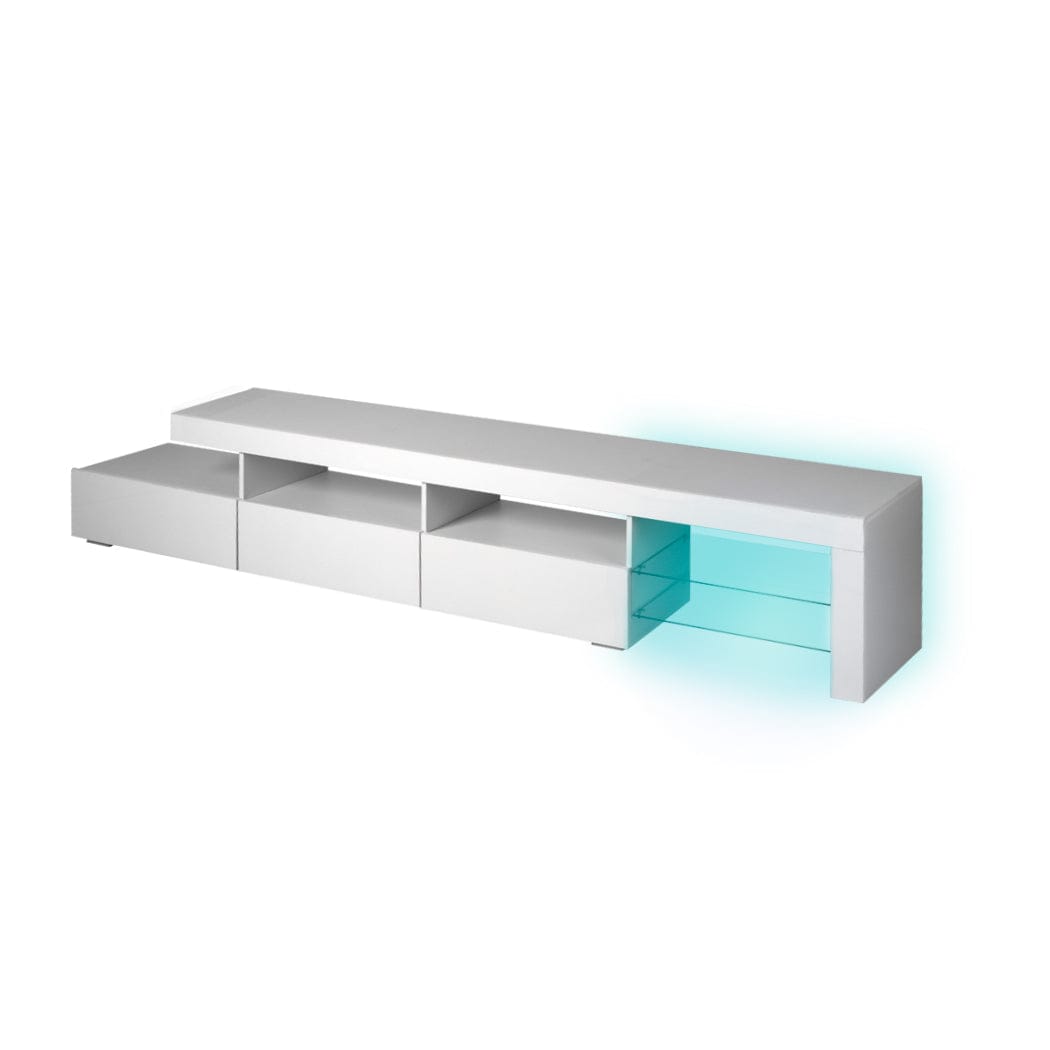 Levede TV Unit TV Cabinet Entertainment Unit Stand RGB LED Furniture Wooden Shelf 240cm